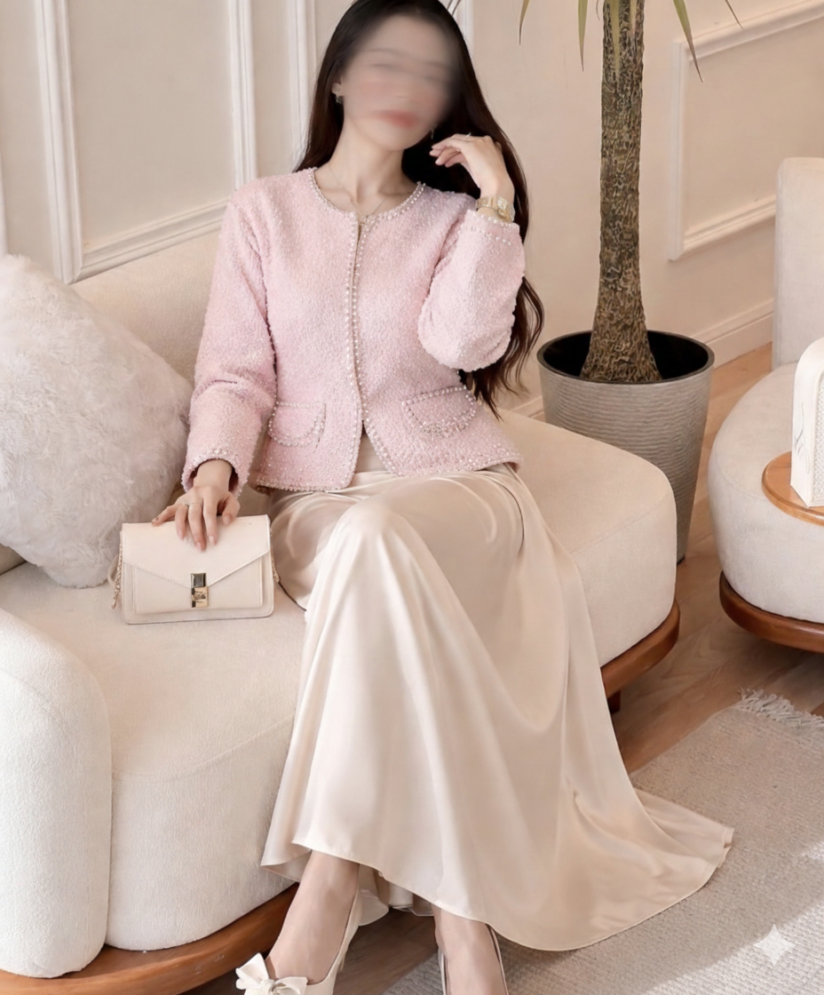 Ensemble Chanel rose